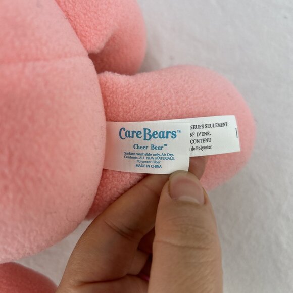 Cheer Bear Care Bears Pink Rainbow 13" 2005 Stuffed Animal Plush Toy - Picture 5 of 7
